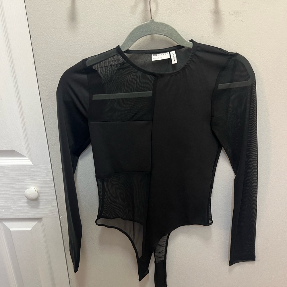 ASOS Black Mesh Bodysuit